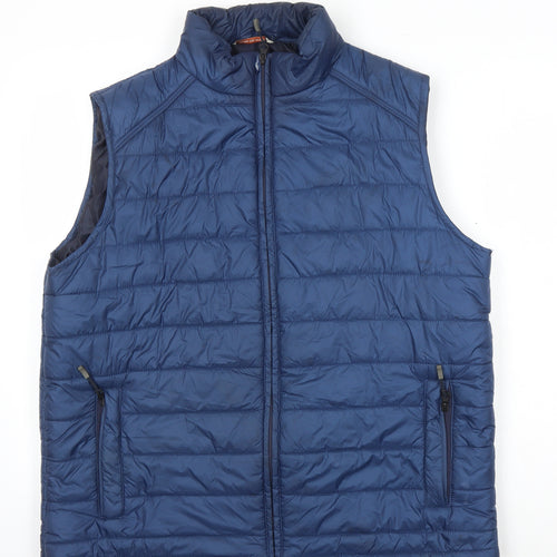 P.G.Field Mens Blue Gilet Waistcoat Size S