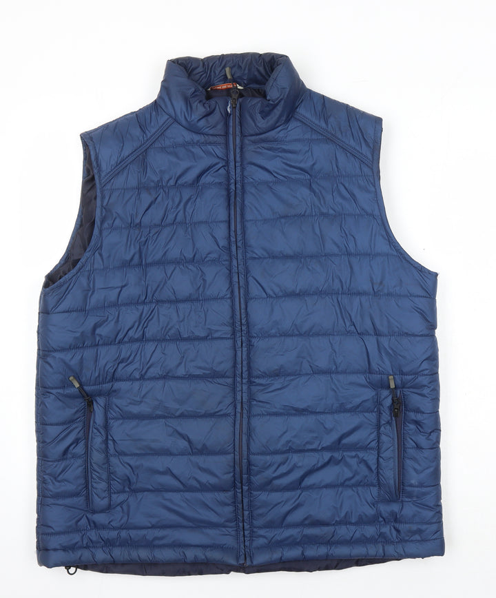 P.G.Field Mens Blue Gilet Waistcoat Size S