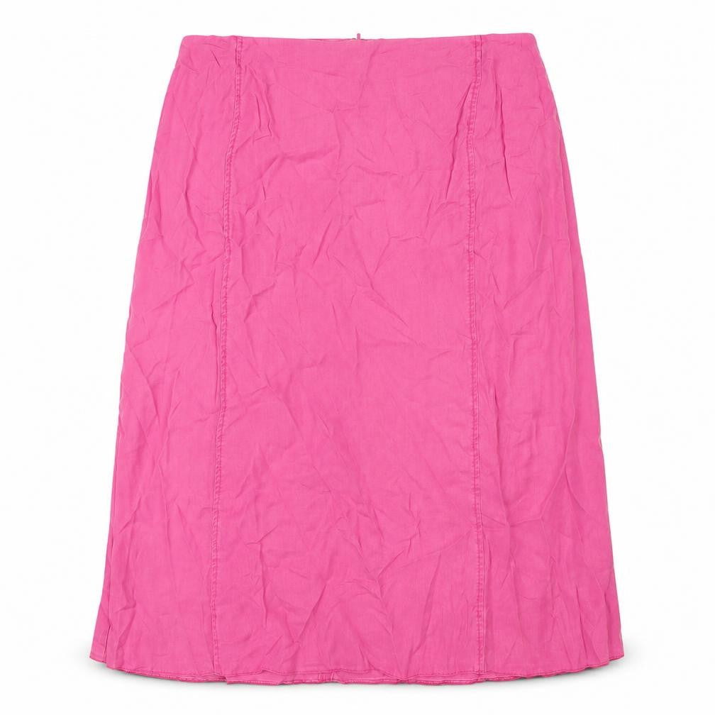 Ann Harvey Womens Pink Lyocell A-Line Skirt Size 22 Zip