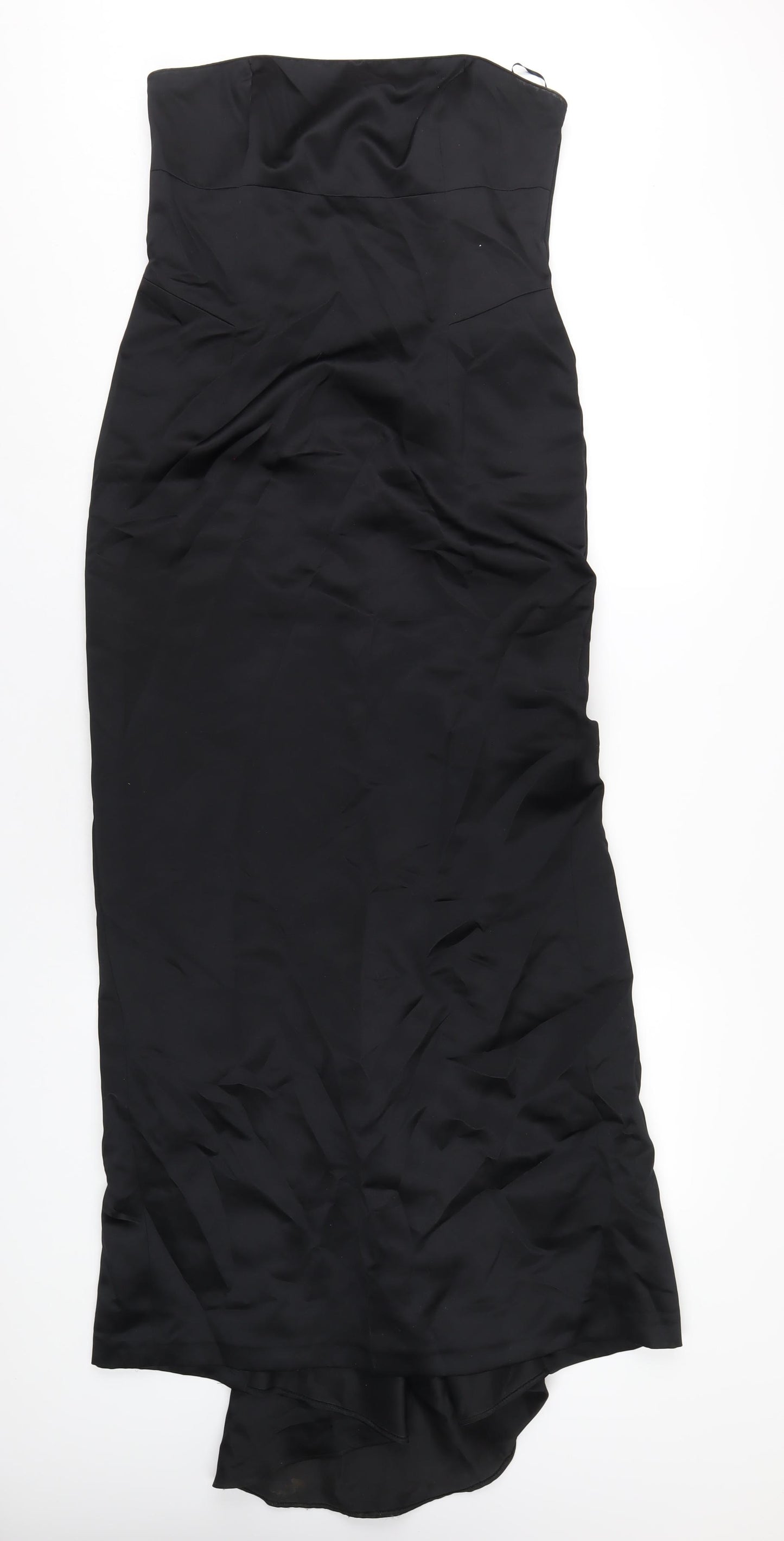 Debut Womens Black Polyester A-Line Size 12 Square Neck Zip