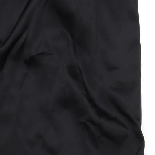 Debut Womens Black Polyester A-Line Size 12 Square Neck Zip