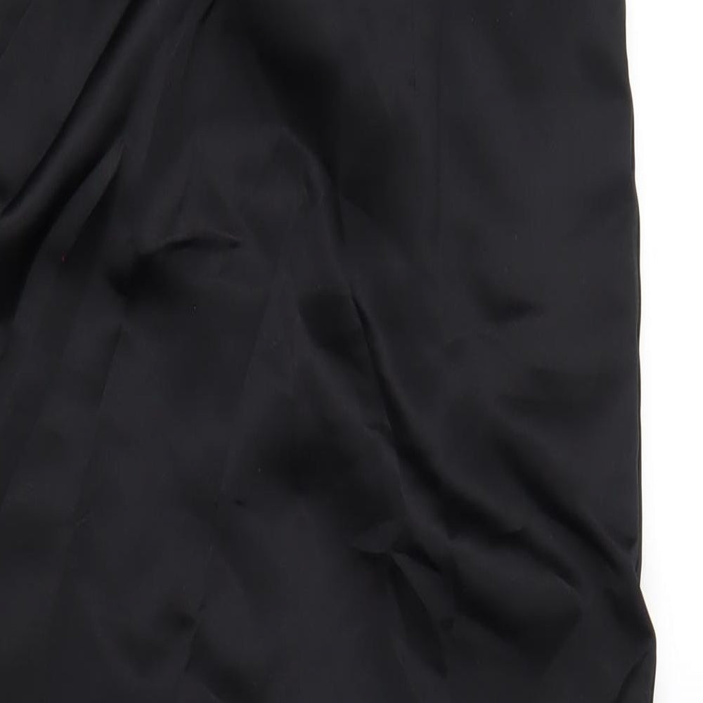 Debut Womens Black Polyester A-Line Size 12 Square Neck Zip