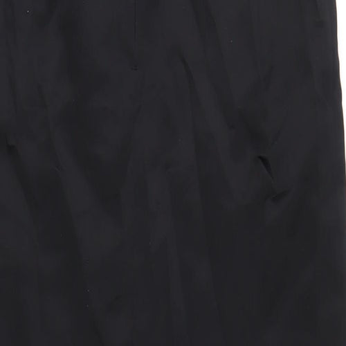 Debut Womens Black Polyester A-Line Size 12 Square Neck Zip