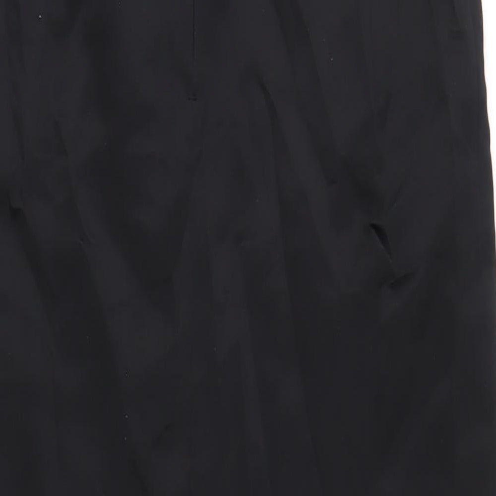 Debut Womens Black Polyester A-Line Size 12 Square Neck Zip