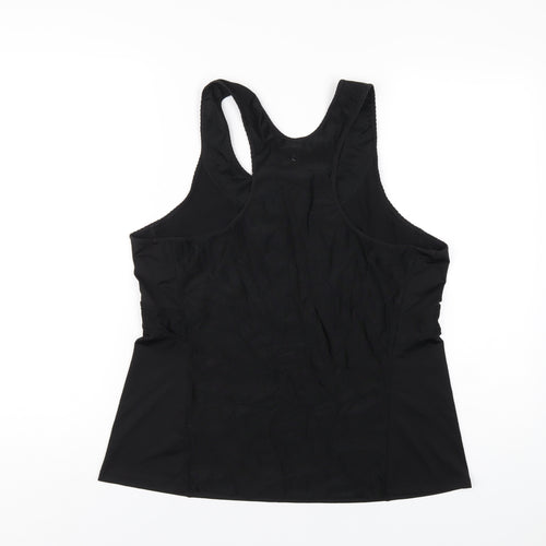 H&M Womens Black Polyester Basic Tank Size XL Scoop Neck Pullover