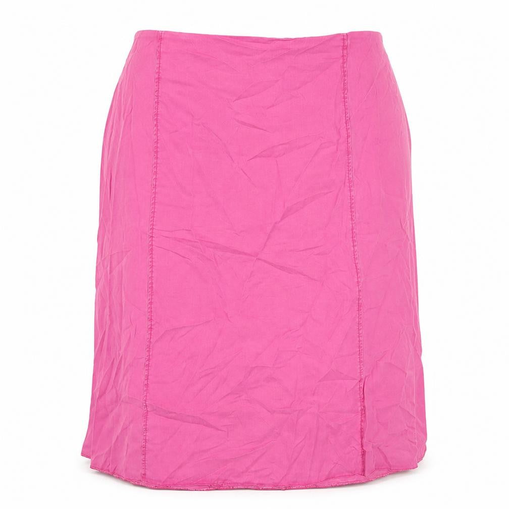 Ann Harvey Womens Pink Lyocell A-Line Skirt Size 22 Zip