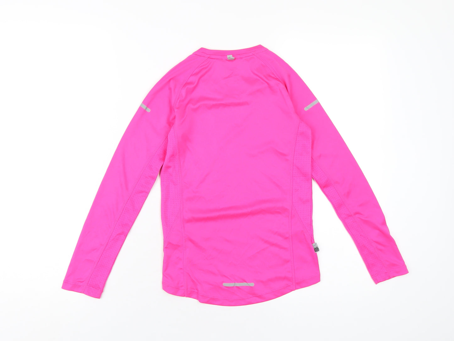 Karrimor Girls Pink Polyester Basic T-Shirt Size 11-12 Years Round Neck Pullover