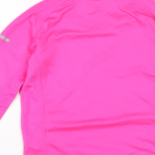 Karrimor Girls Pink Polyester Basic T-Shirt Size 11-12 Years Round Neck Pullover