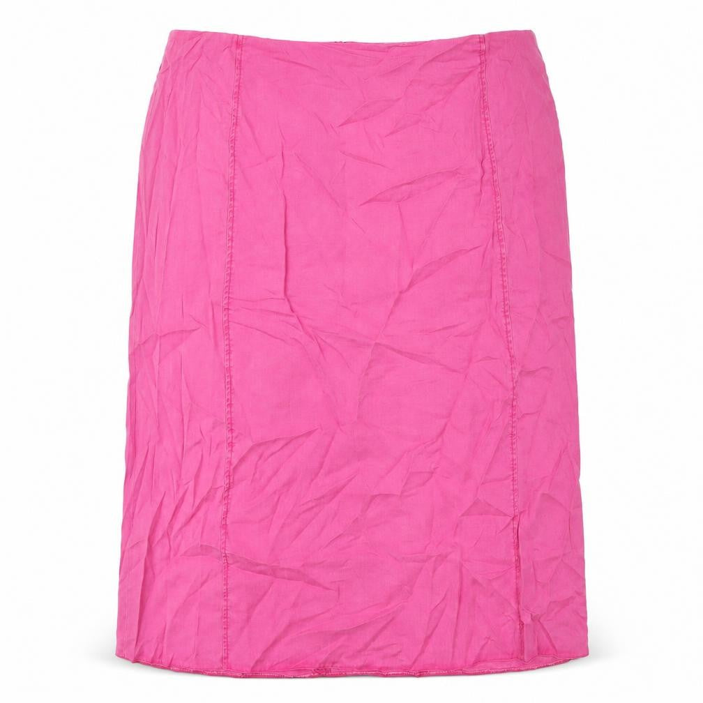 Ann Harvey Womens Pink Lyocell A-Line Skirt Size 22 Zip