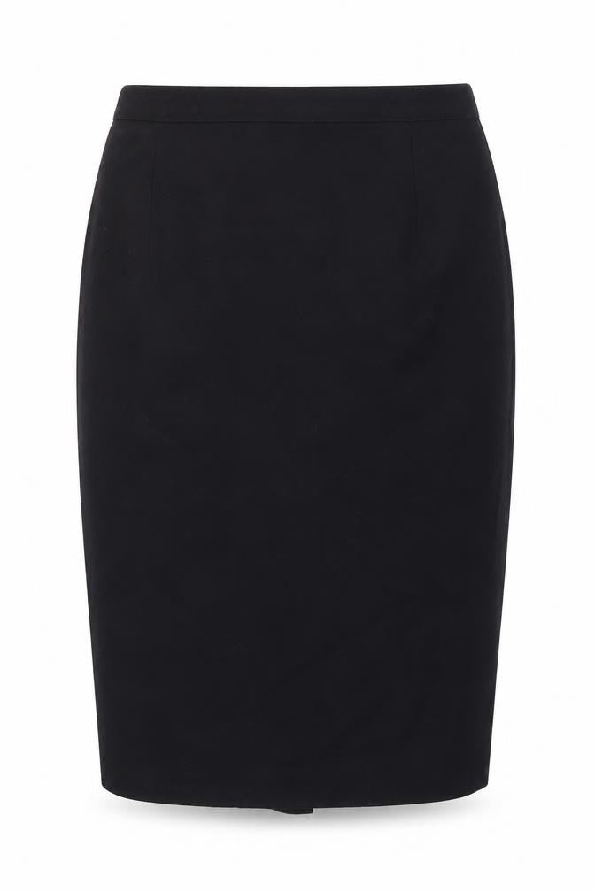 Marks and Spencer Womens Blue Polyester Straight & Pencil Skirt Size 10 Zip