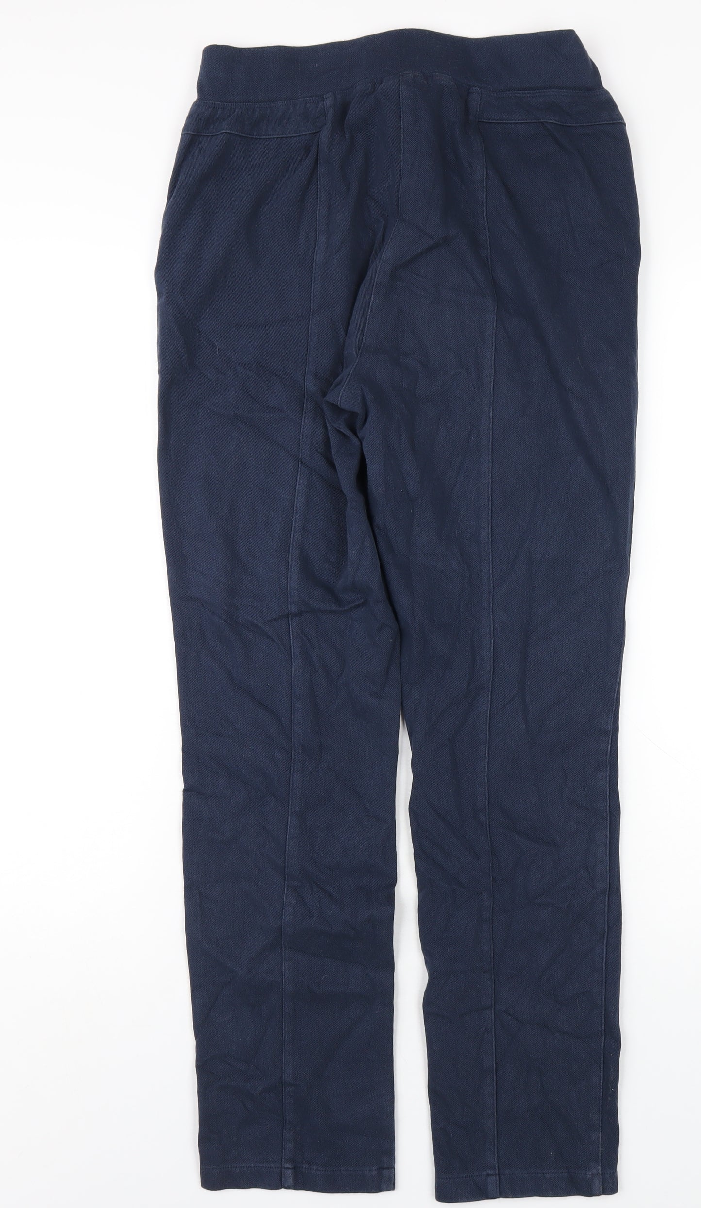 Damart Womens Blue Cotton Trousers Size 14 L29 in Regular