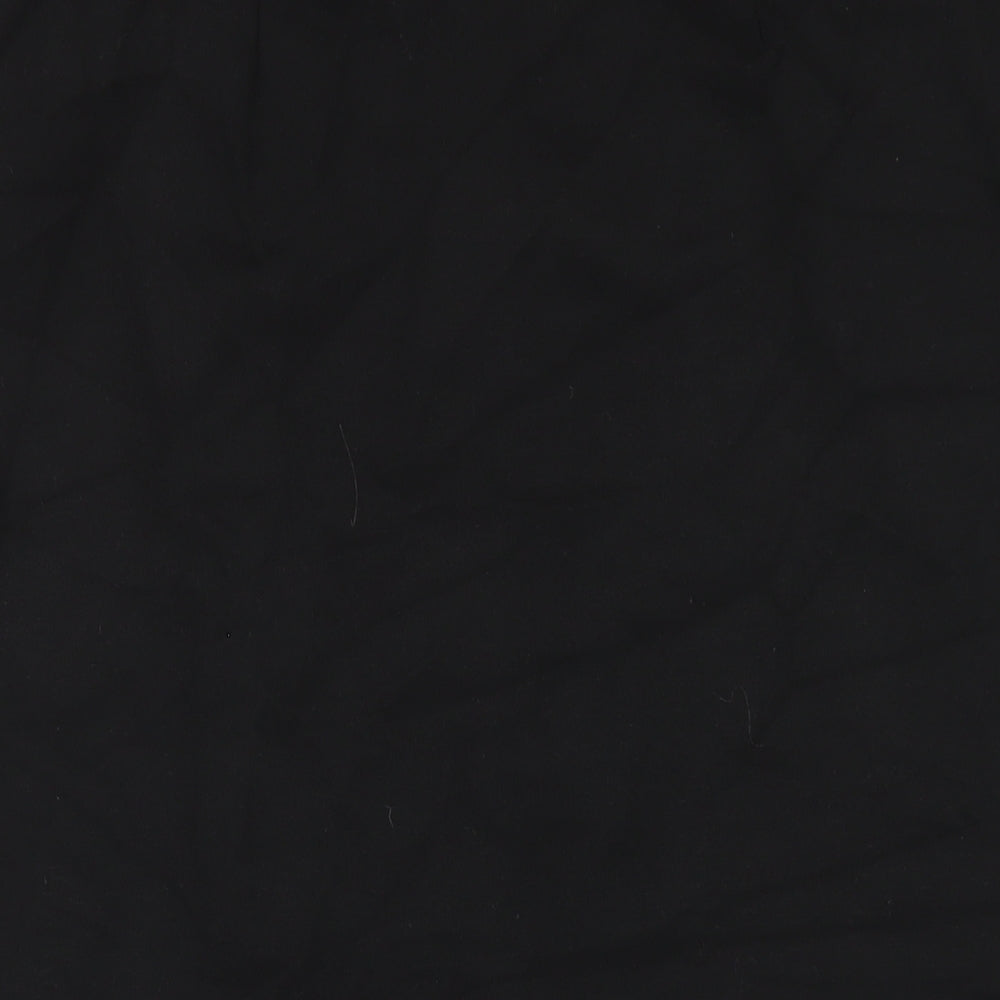 Marks and Spencer Womens Black Polyester Maxi Skirt Size 14 Zip