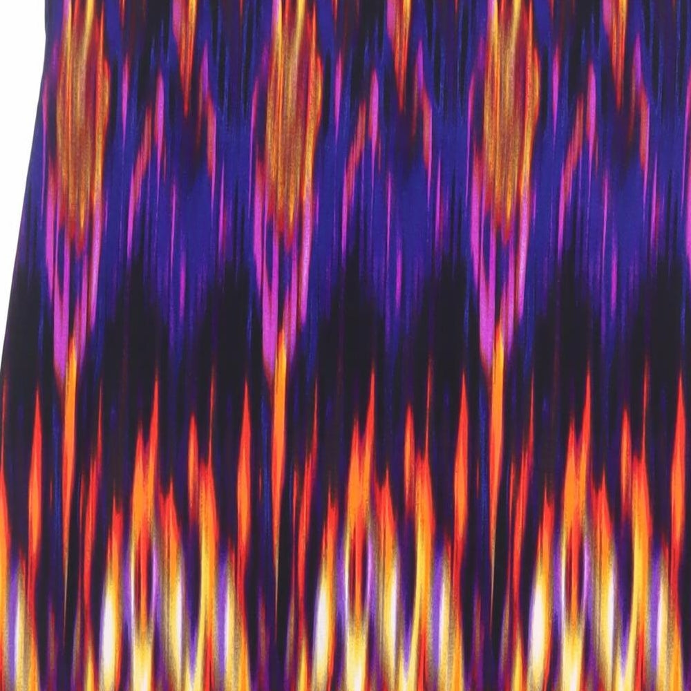 Wallis Womens Multicoloured Geometric Polyester Maxi Size 16 Round Neck Pullover - Embellished