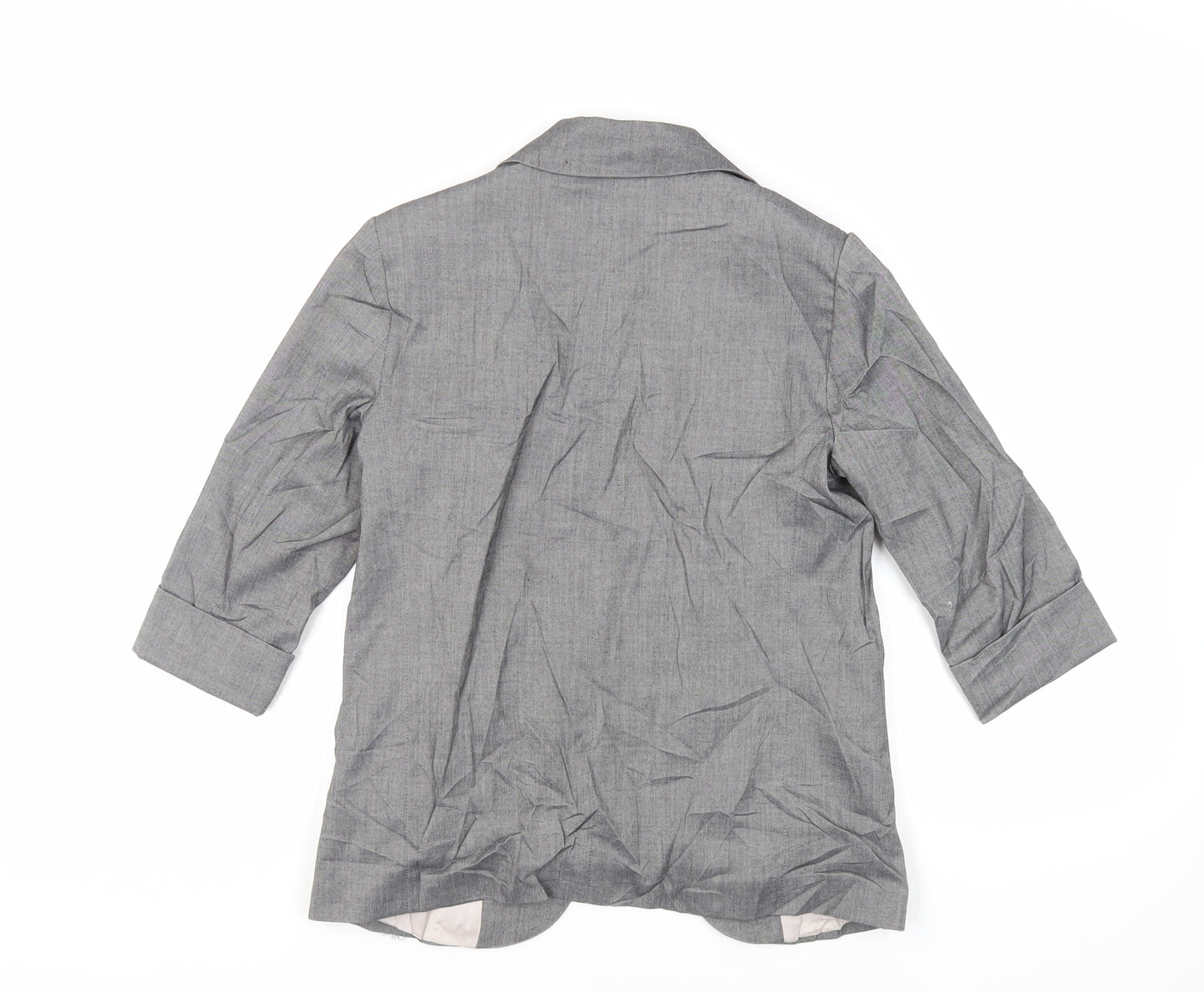 Topshop Womens Grey Jacket Blazer Size 8 - Open