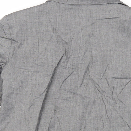 Topshop Womens Grey Jacket Blazer Size 8 - Open