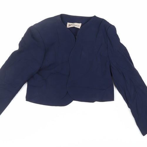 Helen Anderson Womens Blue Jacket Blazer Size 12 - Open