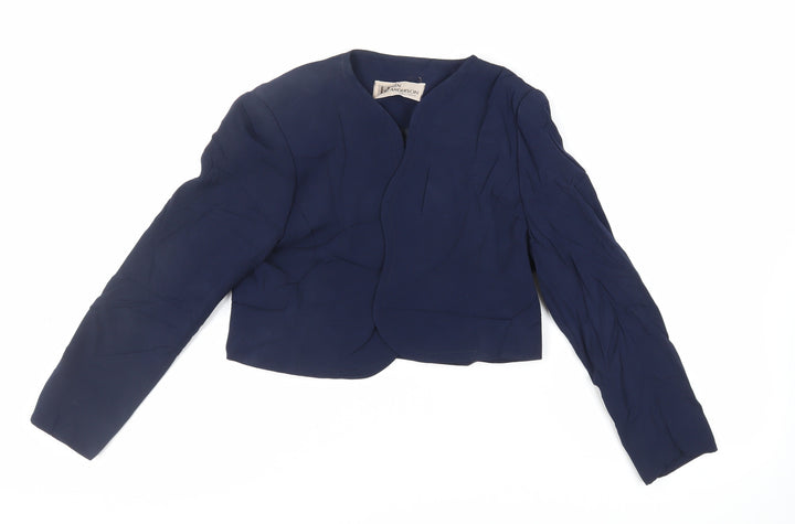 Helen Anderson Womens Blue Jacket Blazer Size 12 - Open