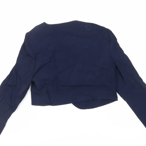Helen Anderson Womens Blue Jacket Blazer Size 12 - Open
