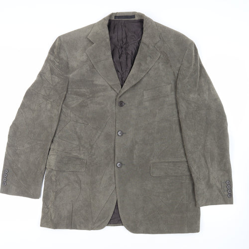 Marks and Spencer Mens Green Jacket Blazer Size 42 Button