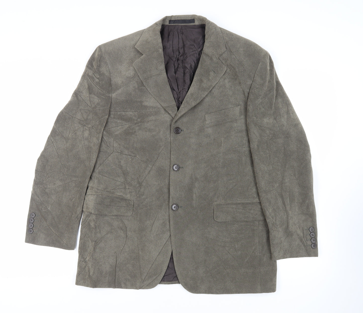 Marks and Spencer Mens Green Jacket Blazer Size 42 Button