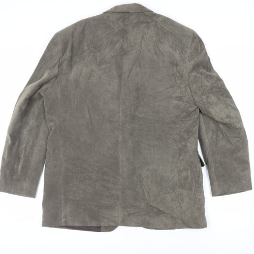 Marks and Spencer Mens Green Jacket Blazer Size 42 Button