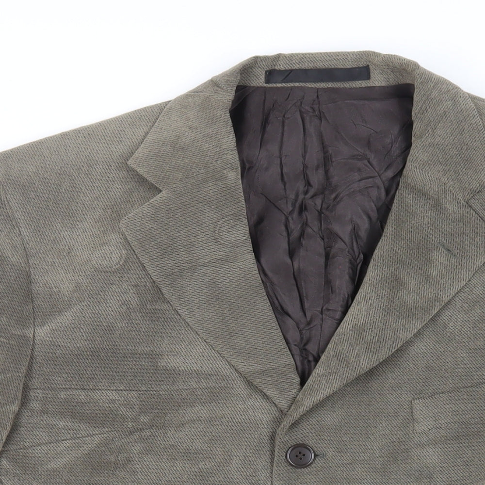 Marks and Spencer Mens Green Jacket Blazer Size 42 Button