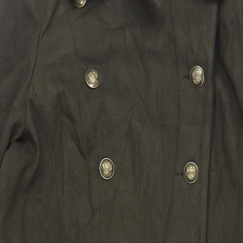 NEXT Womens Green Overcoat Coat Size 18 Button
