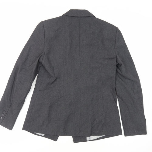 Marks and Spencer Womens Grey Jacket Blazer Size 12 Button