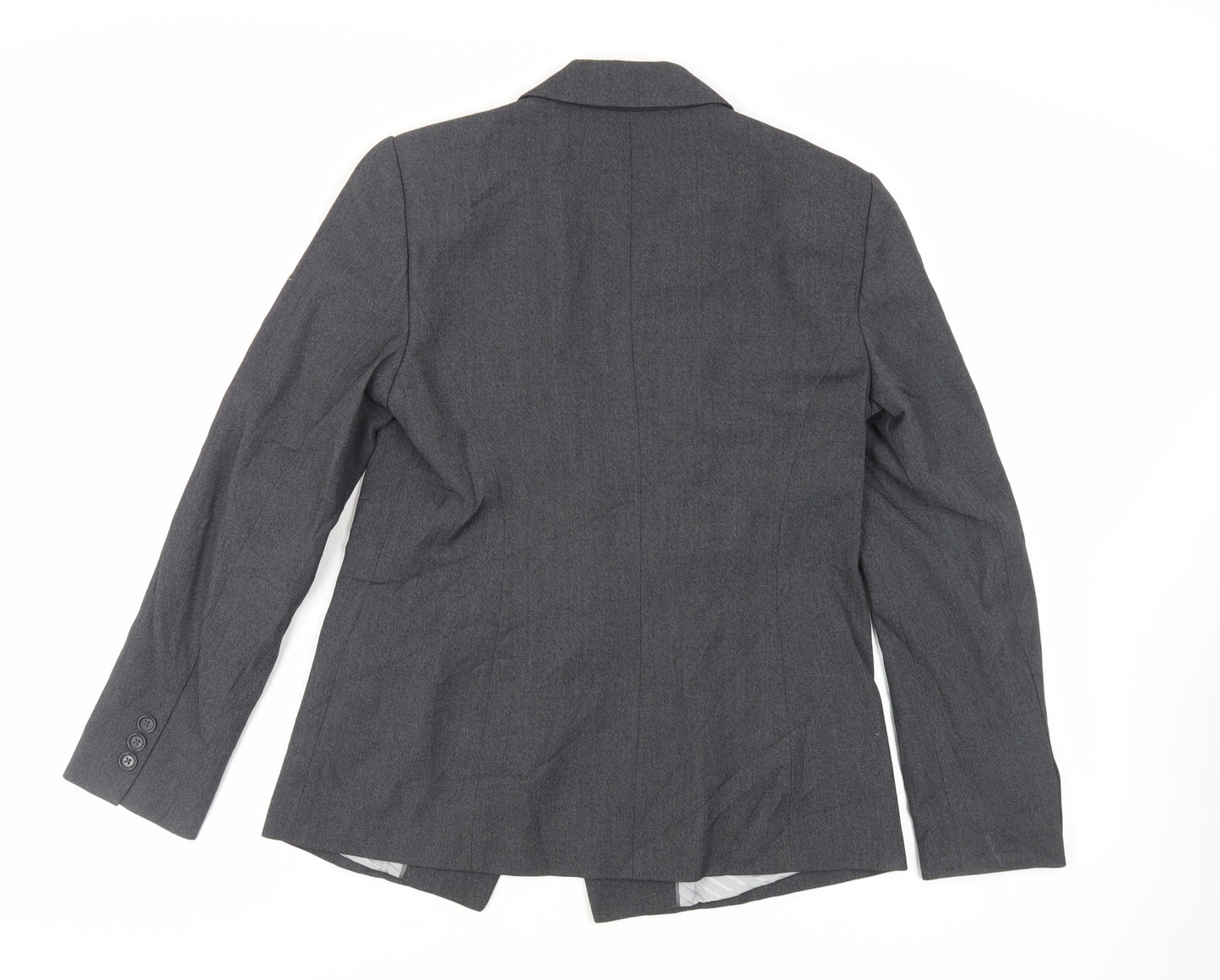Marks and Spencer Womens Grey Jacket Blazer Size 12 Button