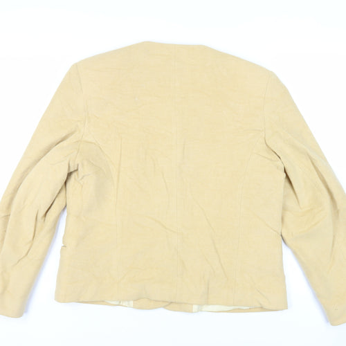 Libra Womens Yellow Jacket Blazer Size 16 Button - Vintage