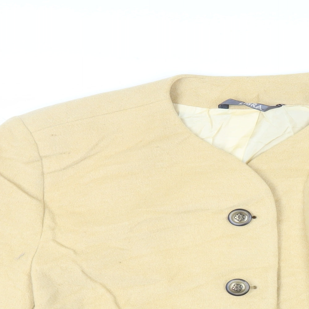 Libra Womens Yellow Jacket Blazer Size 16 Button - Vintage