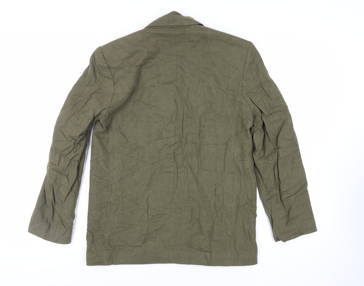 Zara Womens Green Jacket Blazer Size XS Button