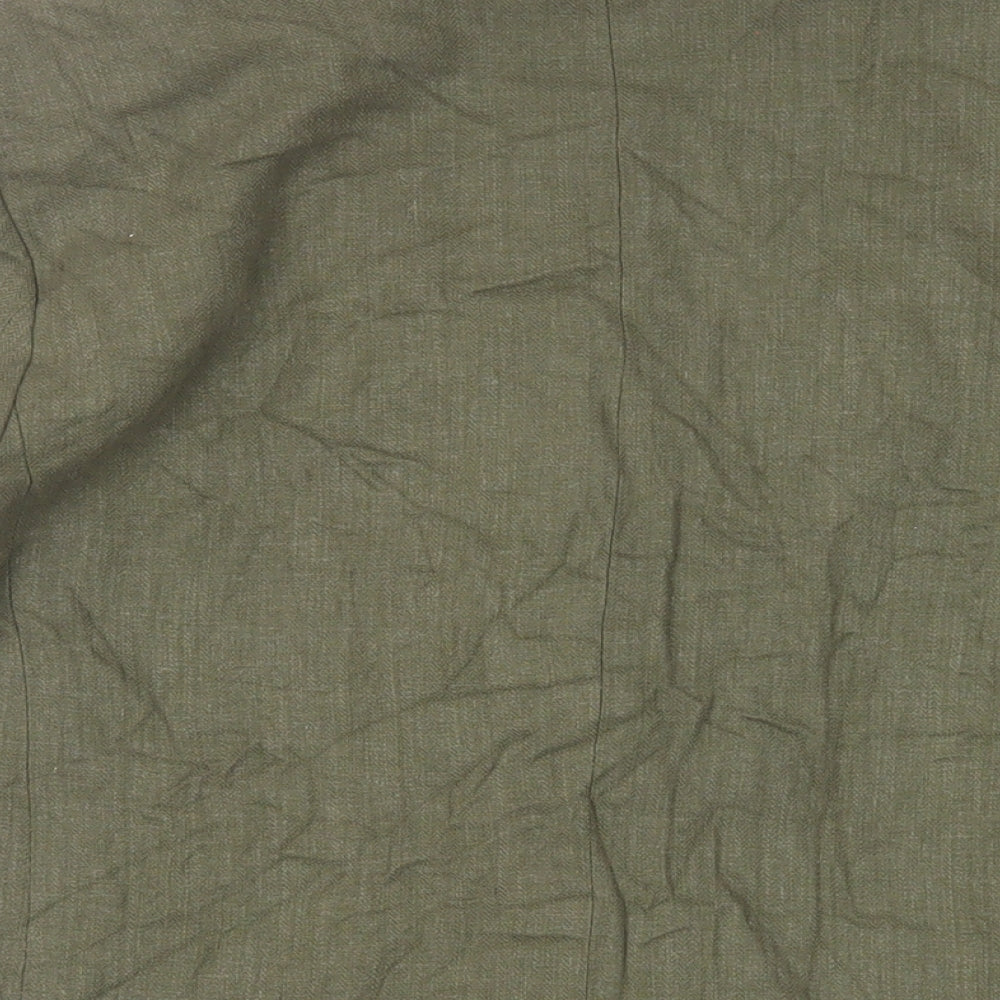 Zara Womens Green Jacket Blazer Size XS Button