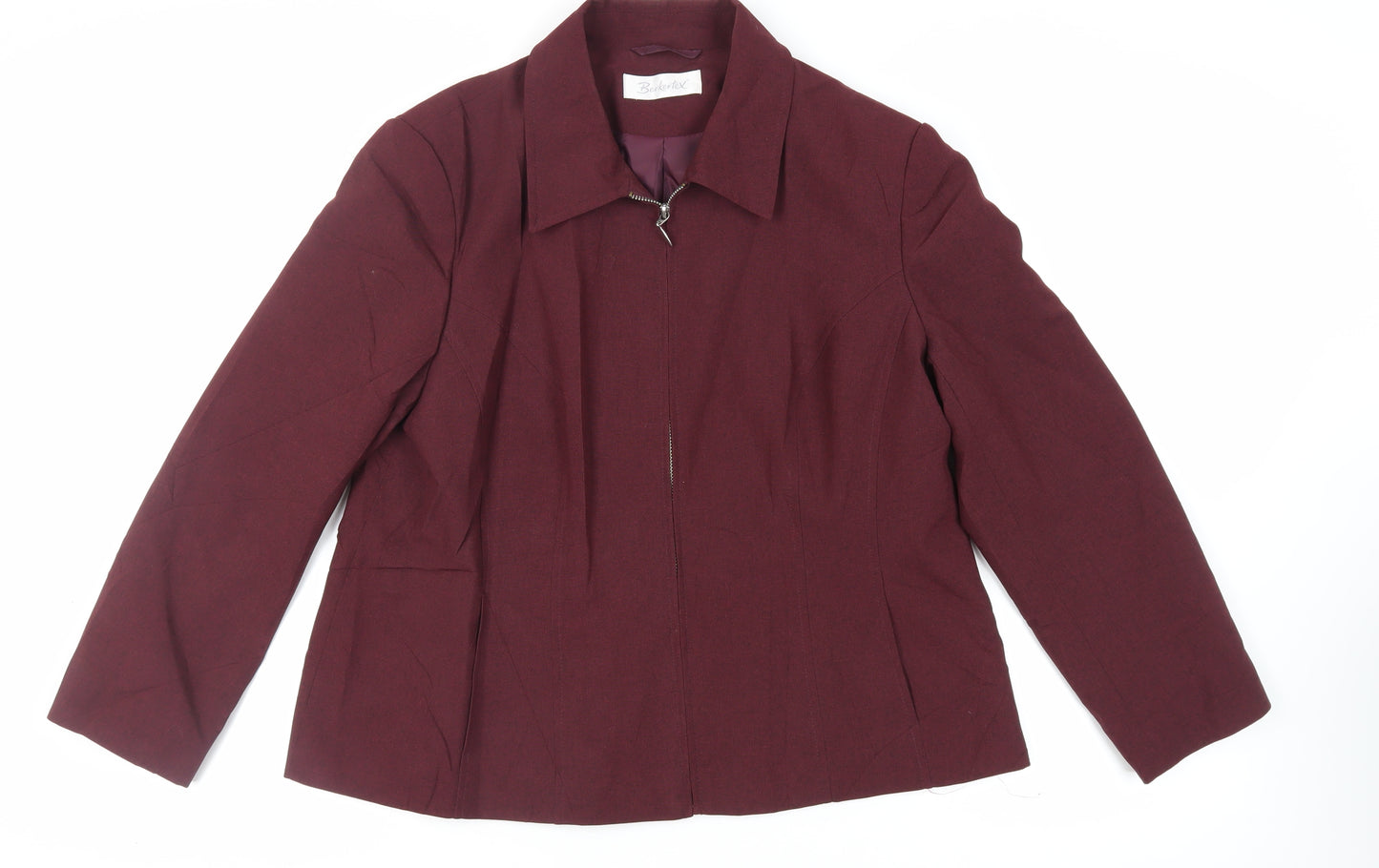 Berkertex Womens Purple Jacket Size 18 Zip