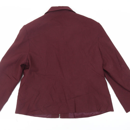 Berkertex Womens Purple Jacket Size 18 Zip