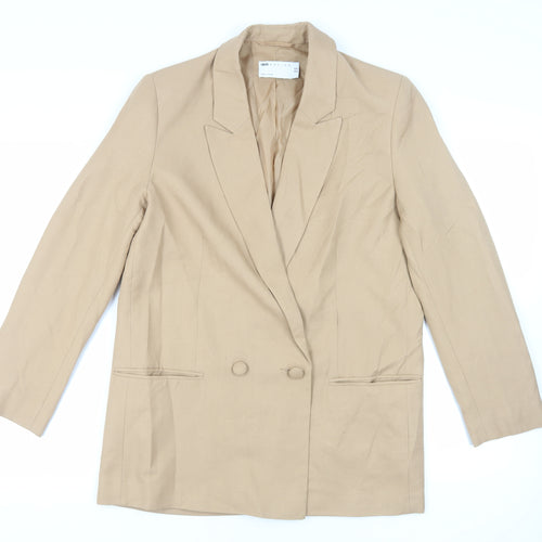 ASOS Womens Beige Jacket Blazer Size 10 Button