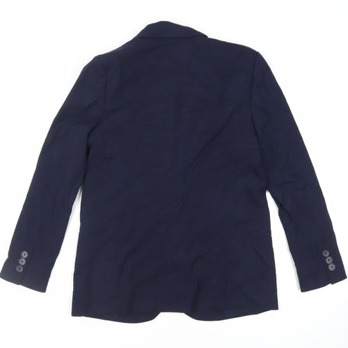 Marks and Spencer Womens Blue Jacket Blazer Size 8 Button
