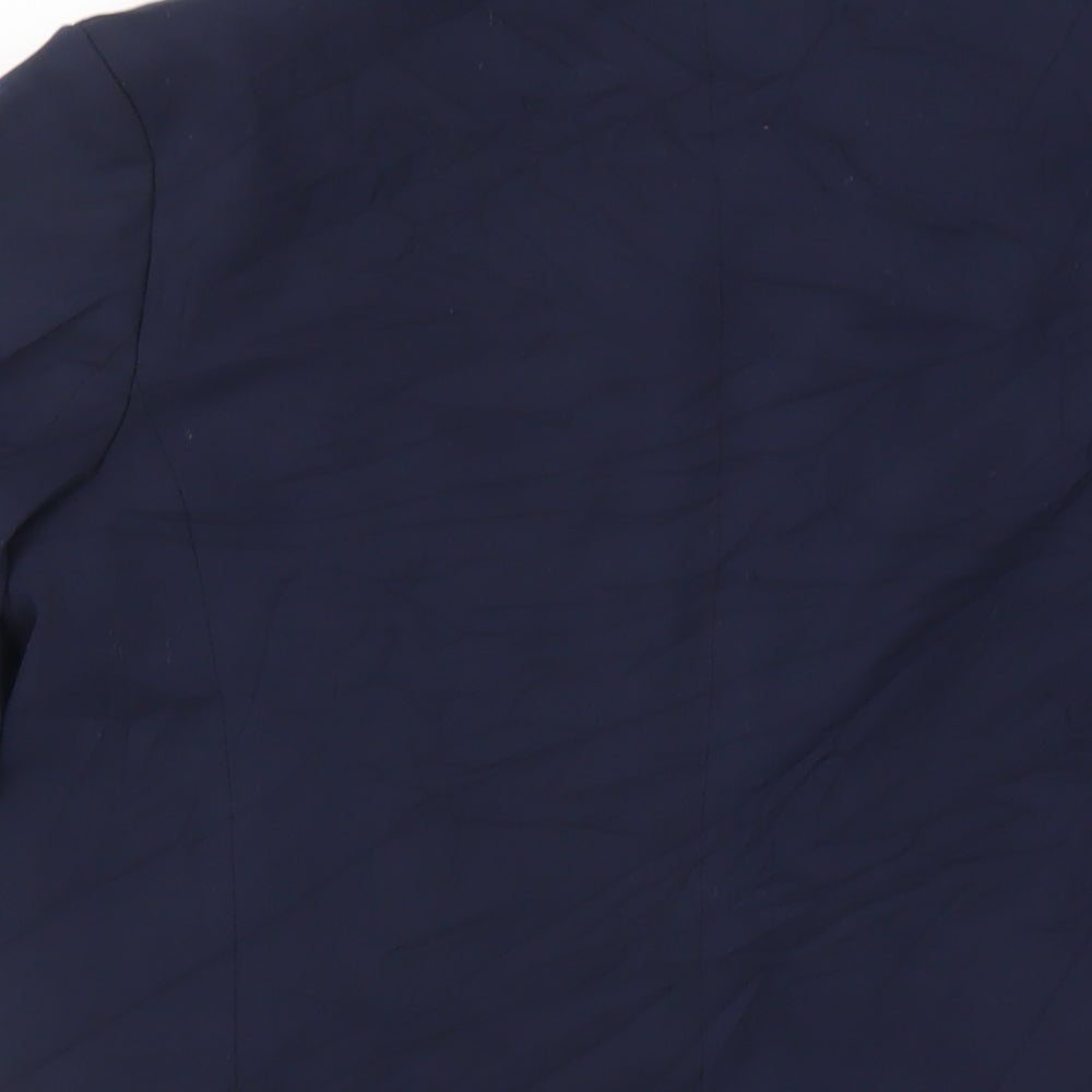 Marks and Spencer Womens Blue Jacket Blazer Size 8 Button