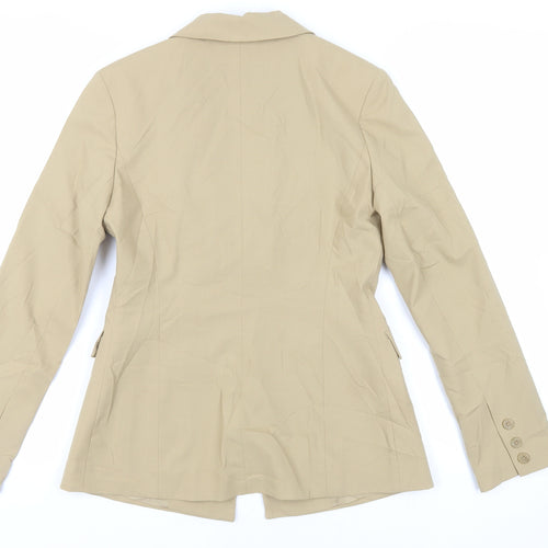 Mexx Womens Beige Jacket Blazer Size 6 Button