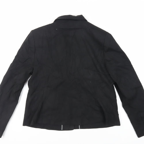 Marks and Spencer Womens Black Jacket Blazer Size 16 Button