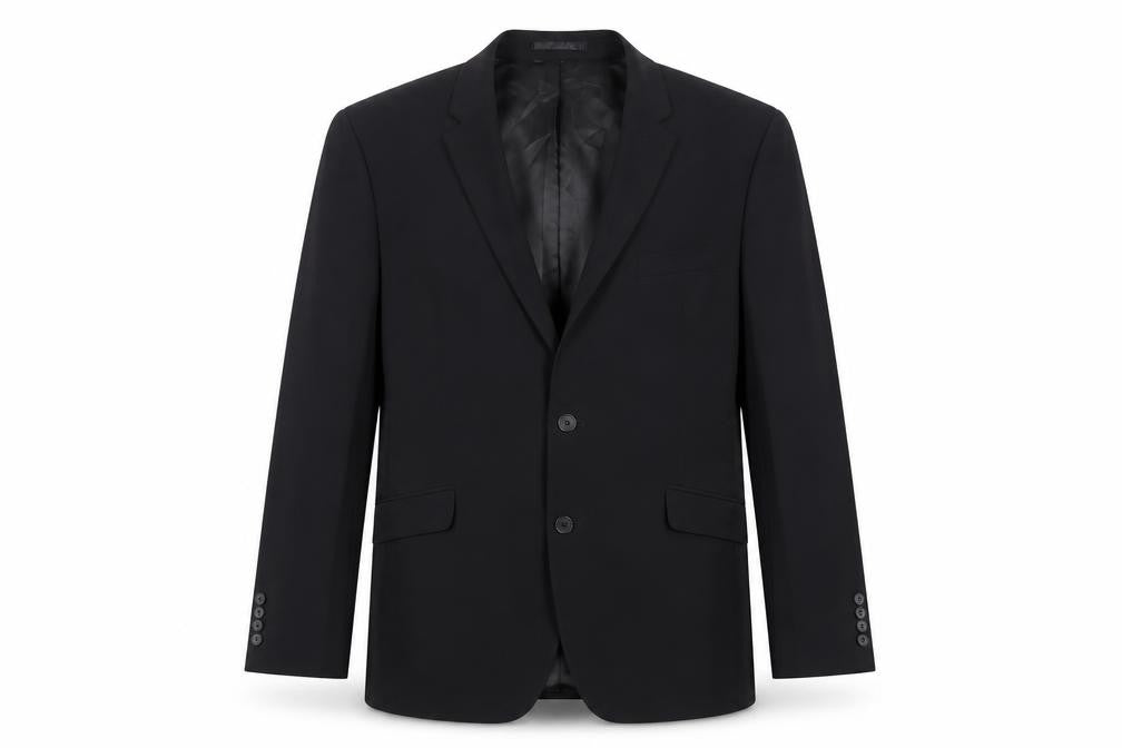 Tom English Mens Black Polyester Jacket Suit Jacket Size 44 Regular