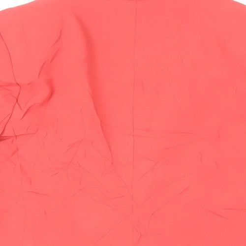 H&M Womens Red Jacket Blazer Size 10