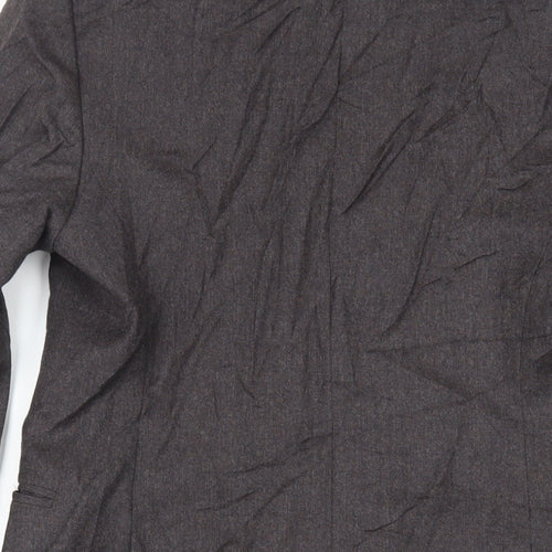 Marks and Spencer Womens Grey Overcoat Coat Size 10 Button