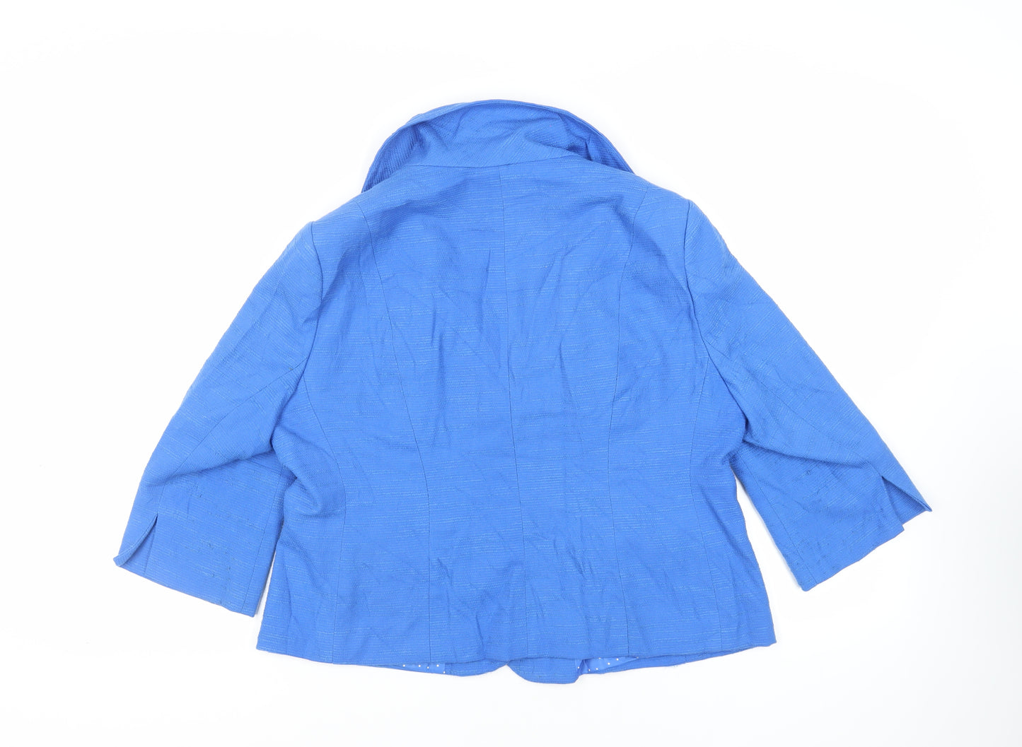 Debenhams Womens Blue Jacket Blazer Size 18 Button