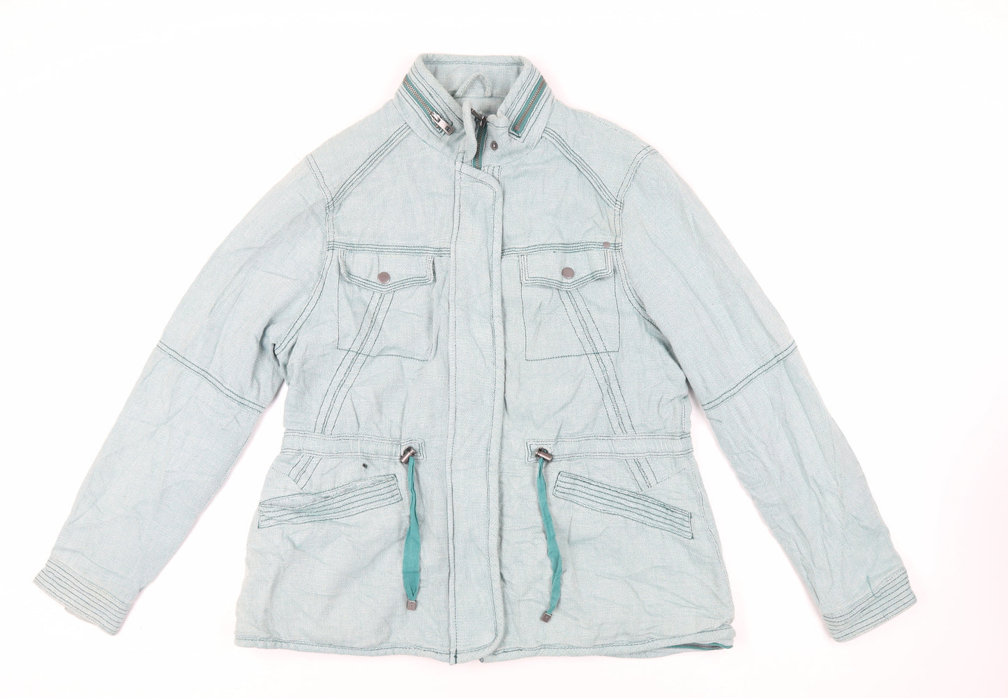 NEXT Womens Green Jacket Size 18 Zip