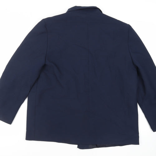 Lauré Womens Blue Jacket Blazer Size 18 - Open Vintage
