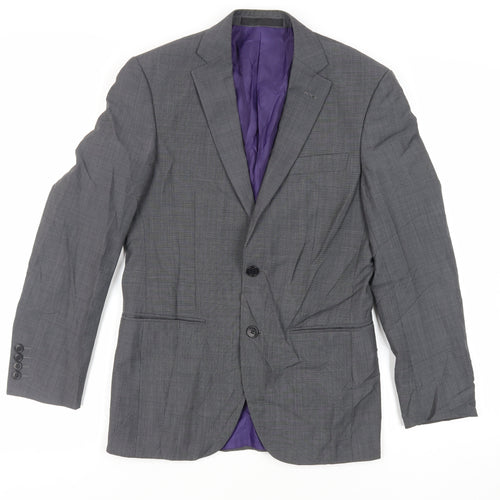 Marks and Spencer Mens Grey Polyester Jacket Suit Jacket Size 34 Regular