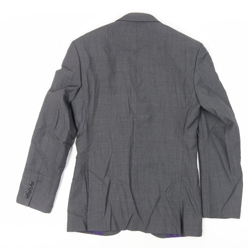 Marks and Spencer Mens Grey Polyester Jacket Suit Jacket Size 34 Regular