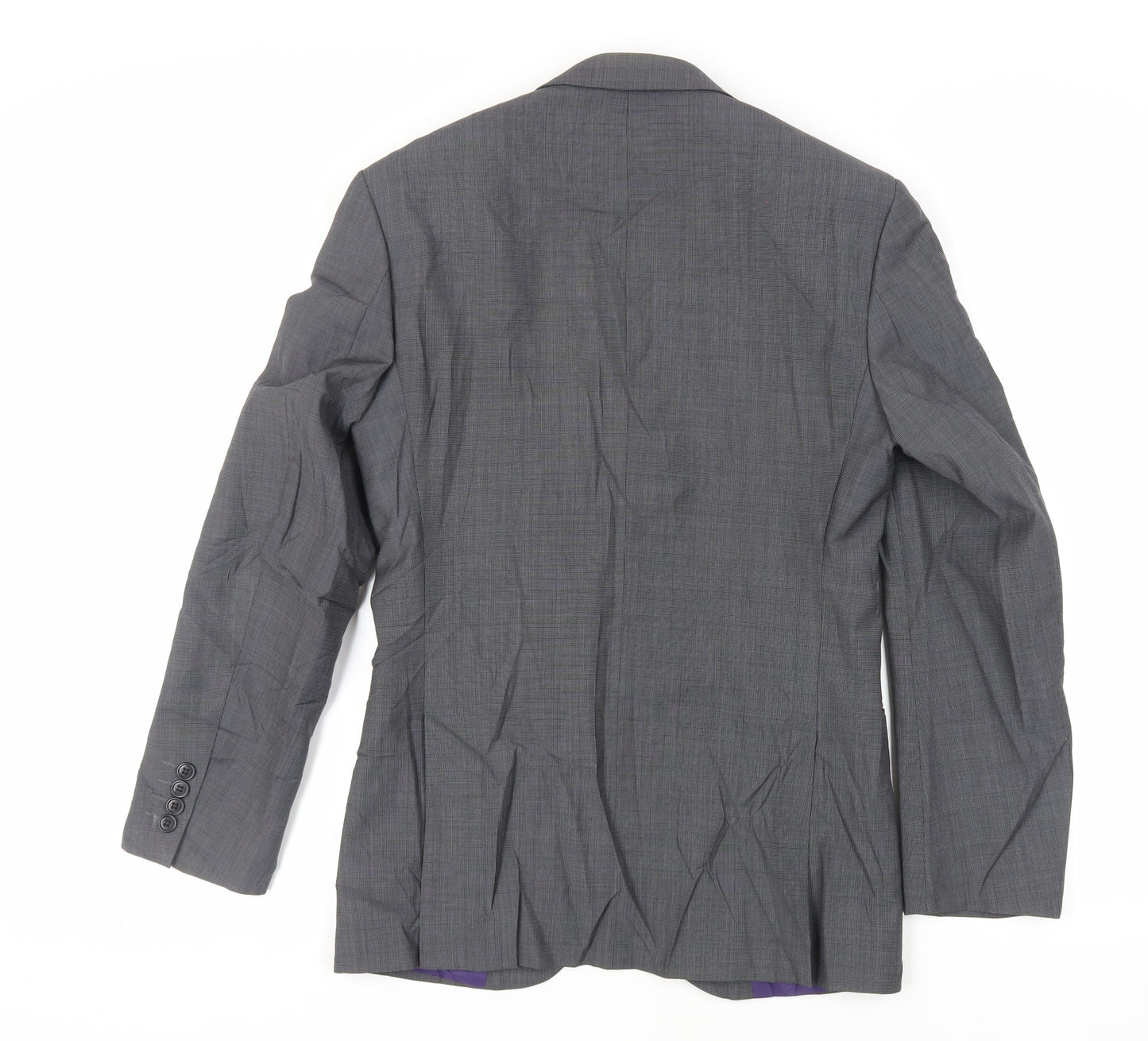 Marks and Spencer Mens Grey Polyester Jacket Suit Jacket Size 34 Regular