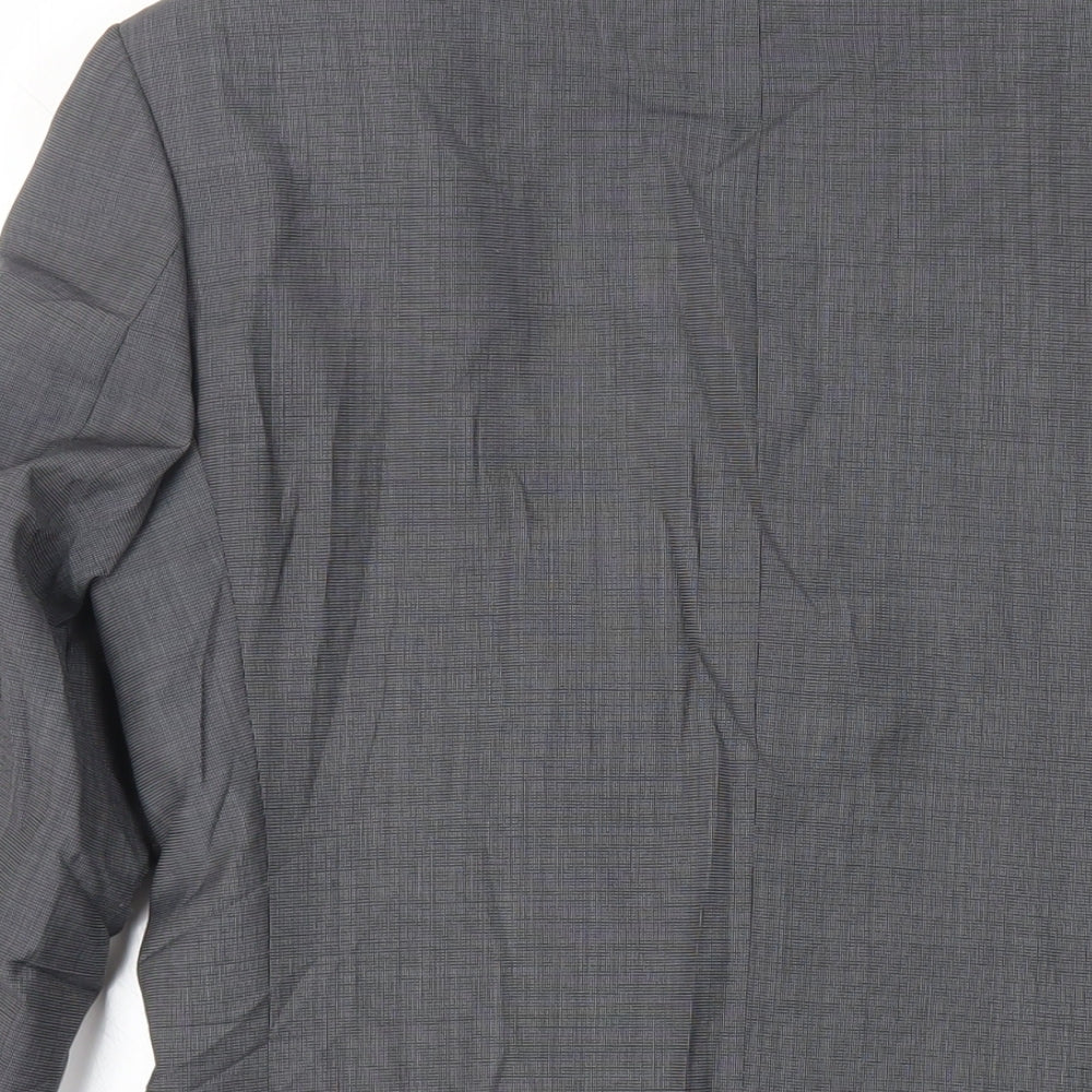 Marks and Spencer Mens Grey Polyester Jacket Suit Jacket Size 34 Regular